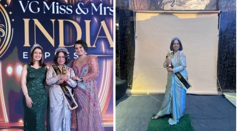 Delhi Saree Designer VG Mrs India 2025 Handloom Sarees Delhi Pageant Contestant Business Owner Indian Textile Artisan Empowerment Vandana Singh Designer Heritage Saree Collection