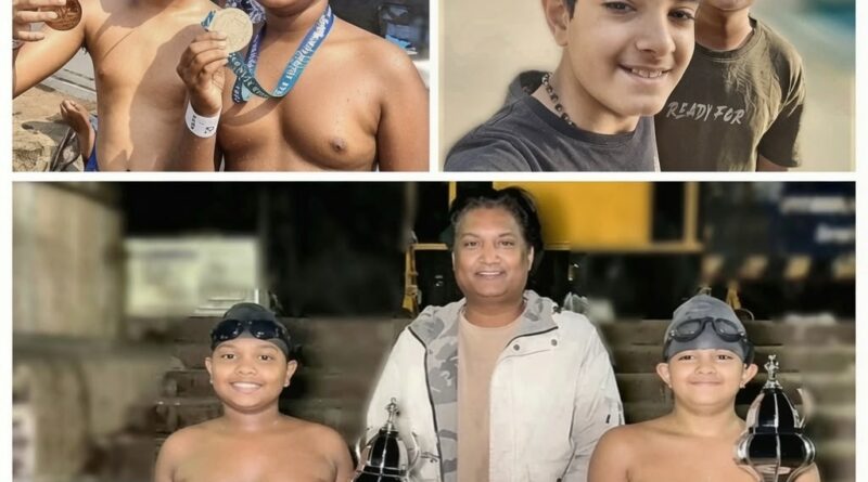 Two Pune swimmers, 11 and 12, complete solo 12-km Elephanta–Gateway crossing