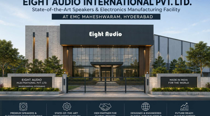 Telangana Government Approves Eight Audio’s Advanced Speakers & Electronics Manufacturing Facility at EMC Maheshwaram