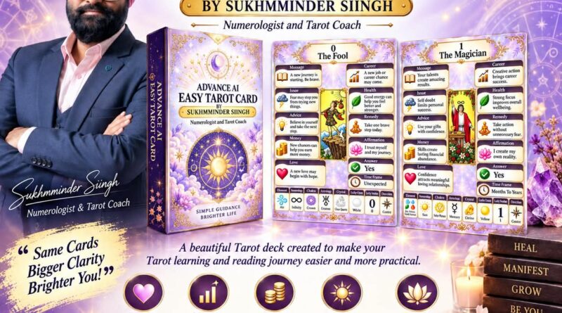 Sukhmminder Siingh Introduces a Beginner-Friendly Tarot Deck Advance AI EASY TAROT CARDS Designed for Clearer and More Practical Readings