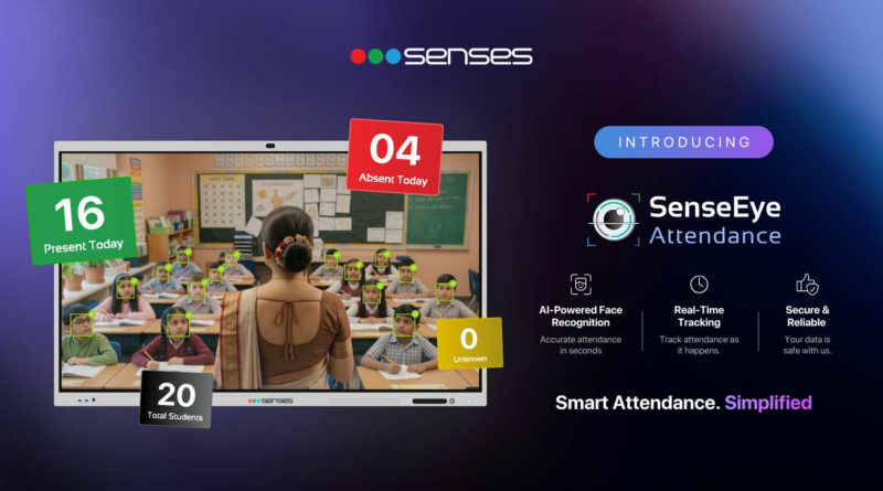 Senses Electronics Launches SenseEye: Innovative AI Face Recognition Attendance for Smart Classrooms Senses Electronics Launches SenseEye: Innovative AI Face Recognition Attendance for Smart Classrooms