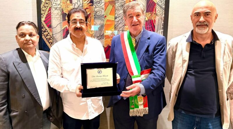 Dr. Sandeep Marwah Honoured in Milan for 13 World Records and Leadership in Global Cultural Diplomacy