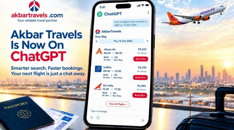 Akbar Travels Integrates with ChatGPT for AI-Powered Travel Planning
